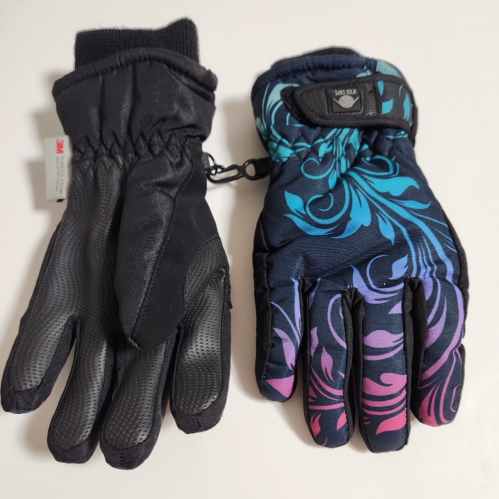 🎈 Girls Winter Snow Gloves Child Size Small Medium